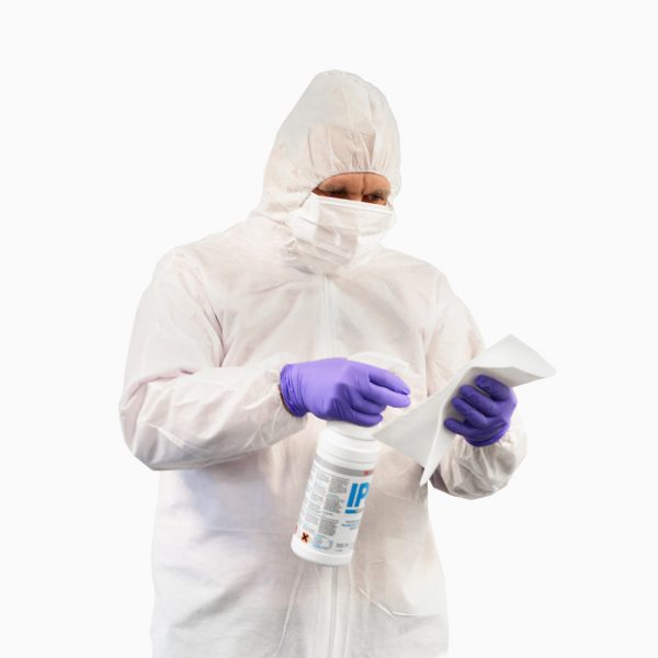 600-5010E INTEGRITY CLEANROOM® Anti-Static Disposable Coverall - close up